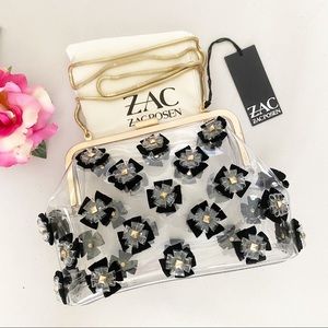 ZAC ZACPOSEN Floral Love Frame Clutch - Glass
